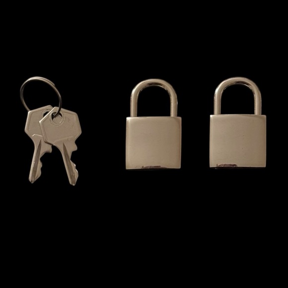 Coach | Vintage Silver-Tone Padlock Set w/ Keys | Set of 2 - Picture 3 of 8